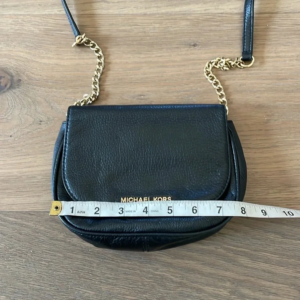 Michael Kors Small Black Leather Crossbody Bag